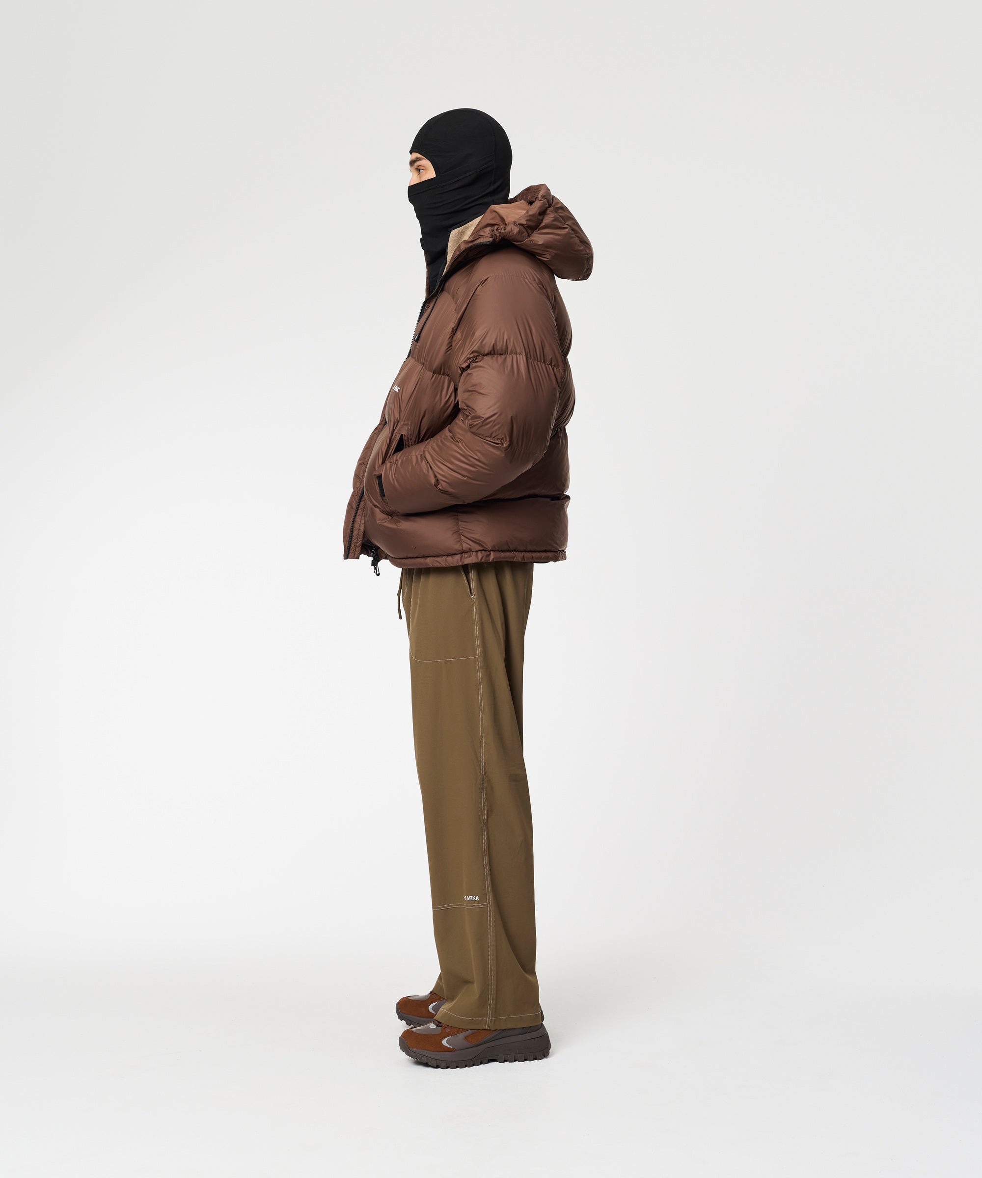 ARKK Apparel ARKK Logo Puffer Jacket | Brown Jacket